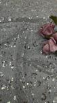 Embroidered Leafy Metallic Floral Lace Fabric for Dressmaking Wedding Gowns