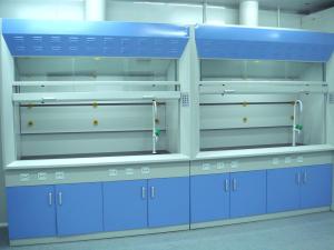 Wholesale 1.0mm Cold Rolled Steel Chemical Fume Hood , Blue Lab Fume Cupboard from china suppliers
