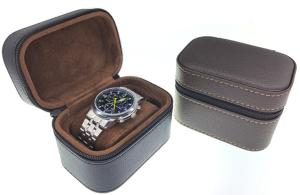 China OEM ODM Leather Smart Watch Gift Box Storage Case Environmentally Friendly on sale