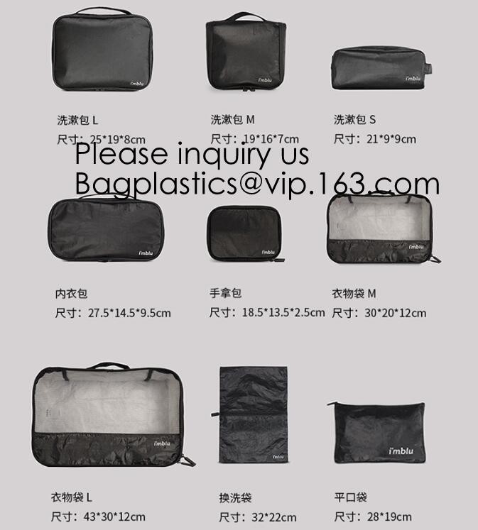 Custom Travel Organizer Cosmetic Ziiper Black Tyvek Paper Bag,Factory Price Tyvek Cosmetic Bag Custom Tyvek Paper Pouch