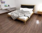 1220x183mm Fireproof SPC Plastic Flooring E0 Formaldehyde Ormosia Henryi Padauk