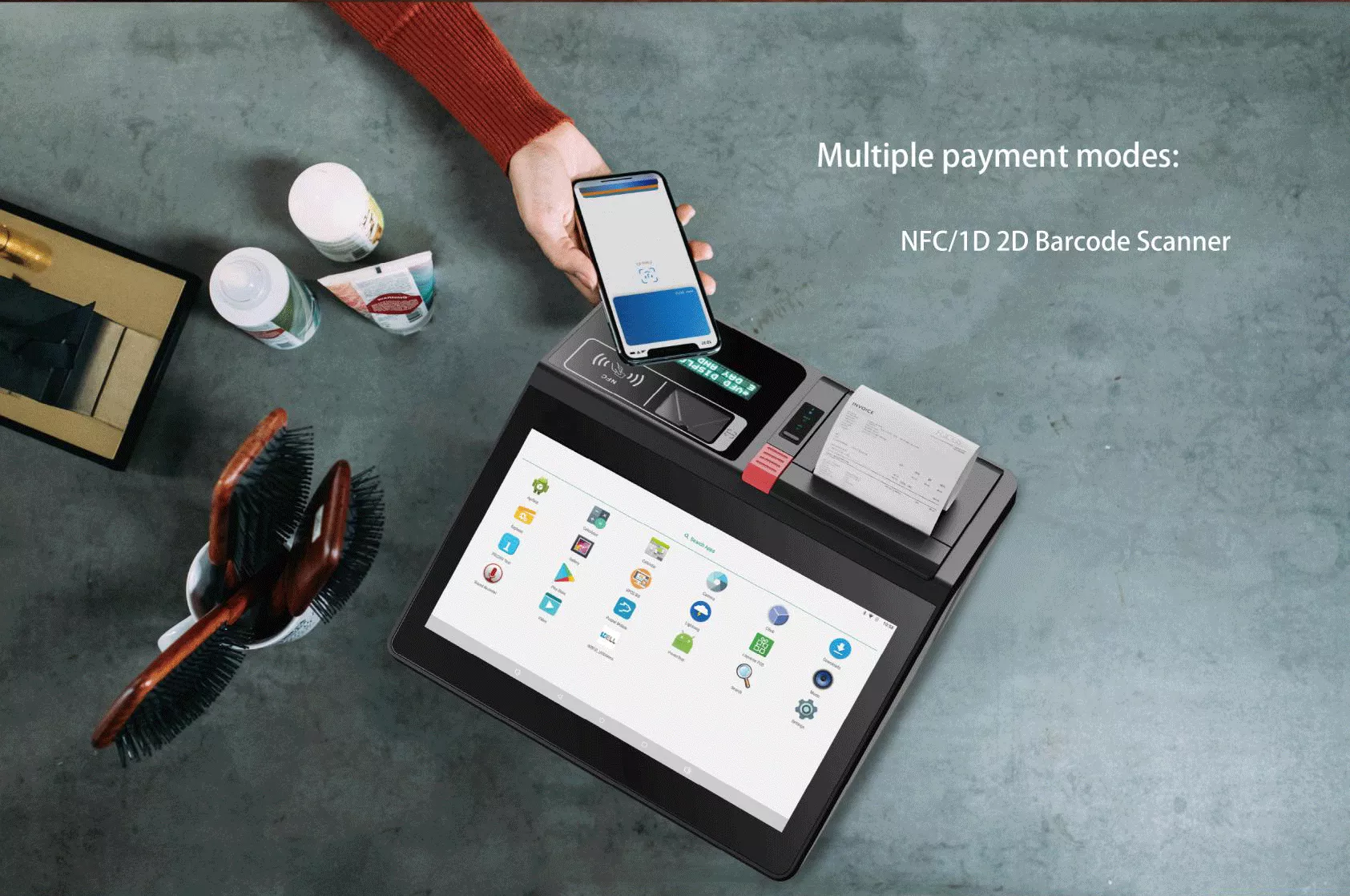 SGT-116 POS Systems POS Machine With 80MM Printer For Restaurant