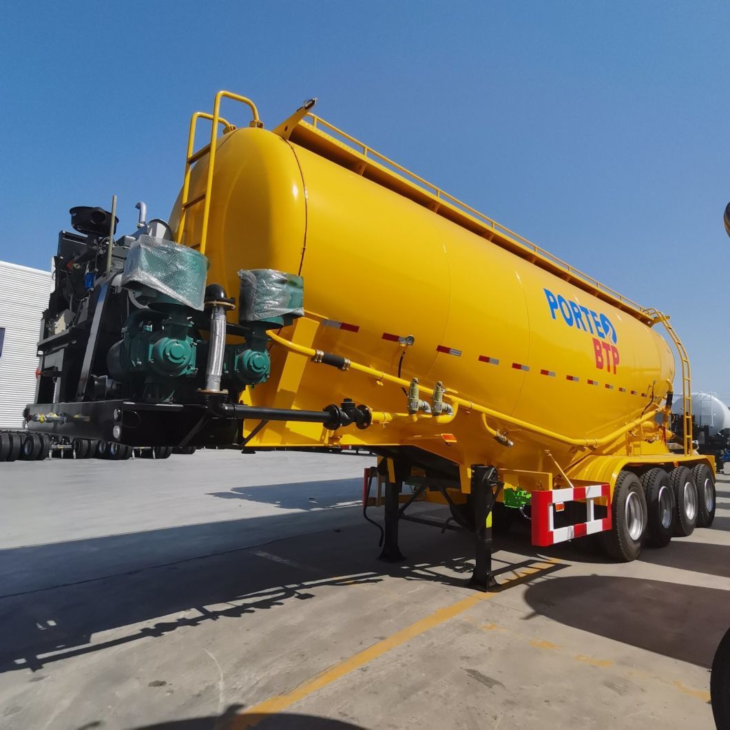40/50 Cbm Bottom Discharge/Unloading Bulk Fly Ash Truck Semi Trailer