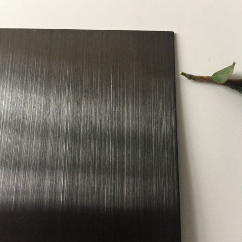 inox 316 0.5mm 1mm 2mm 3mm Hairline Finish Anti-fingerprint Black Stainless Steel Sheet