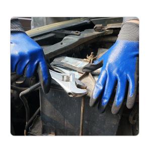 Wholesale Waterproof Nylon Liner Double Nitrile Gloves For Heavy Duty Industry from china suppliers