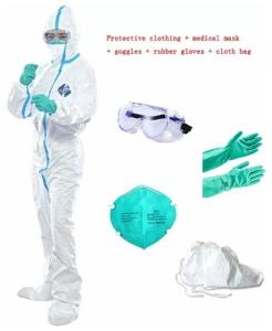 Wholesale Unisex Disposable Protective Suit , Lightweight Disposable Coveralls Optional Size from china suppliers