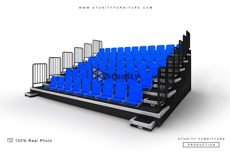 High Strength Retractable Seating System Fixed Platform