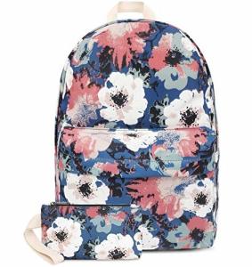 Wholesale Fashion Lightweight Travel Backpack School Bag With Wallet Peony Printed from china suppliers