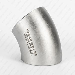 Wholesale Cold Rolled Hot Rolled 45 Degree Elbow Stainless Steel Butt Weld Pipe Fittings from china suppliers