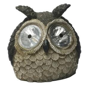 Wholesale Polycrystalline Silicon Resin Solar Powered LED Lawn Light Cute Owl Shape 4.3*4.1cm from china suppliers