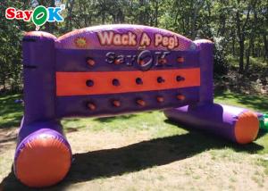 Wholesale Inflatable Outdoor Games 3.6*1.2*1.8M Inflatable Sports Games Wack A Peg Commercial Inflatable Whack A Wall Game from china suppliers