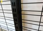 Black Wire Grid Wood And Metal Shelves 630mm/900mm Length 30kg/ Layer Load