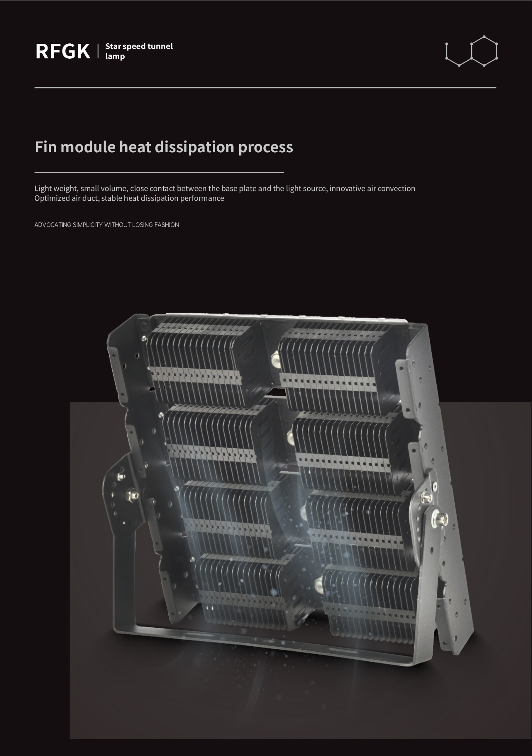 RFFL-01 100W Stadium LED Flood Lights 3000K - 6500K IP65 LED Tunnel Light