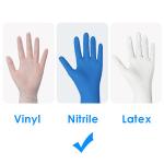 Medical Surgical Disposable Nitrile Gloves Anti Bacterial Powder Free
