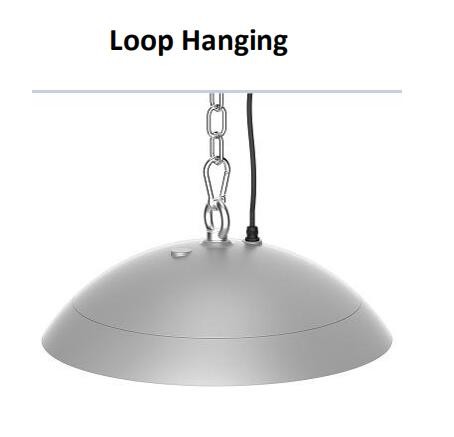 Pipe Ceiling Loop Mounted Commercial LED High Bay Lighting 100W Easy To Clean