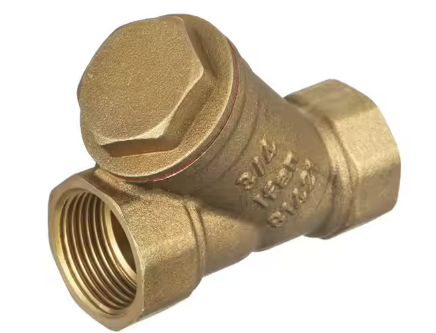 yellow color male threaded ISO228/1 Threaded Brass Pressure Reducing Valve for Temperature Control Up To 200°F