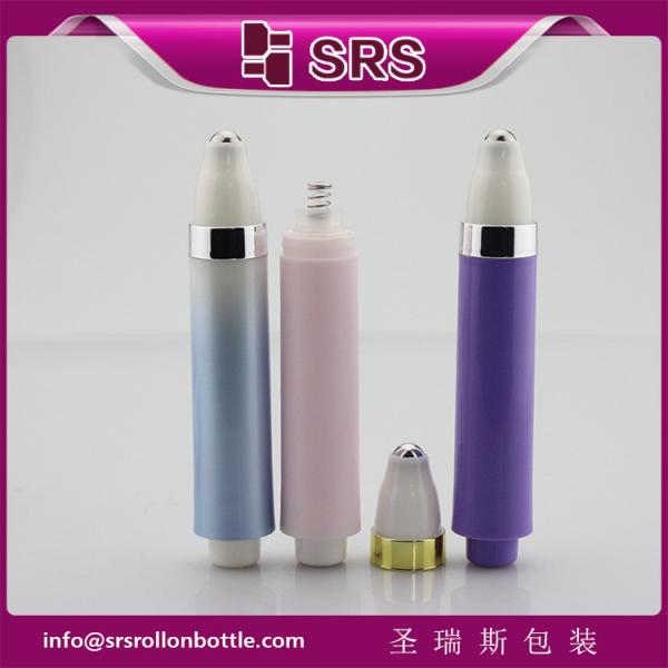 Quality SRS luxury 10ml plastic empty airless roll on bottle for eye cream for sale