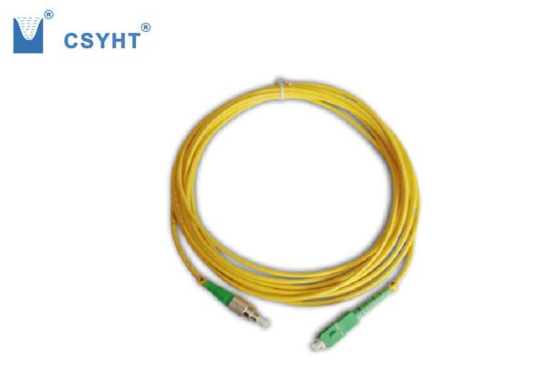 PVC / LSZH Jacket Fiber Optic Patch Cables Single Mode Simplex SM FC SC APC