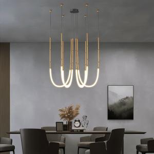 Wholesale modern minimalistic line chandelier nordic designer creative lamps(wh-mi-450) from china suppliers
