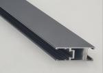Silver Electrophoresis Aluminium Channel Profiles For Advertising / Exhibition