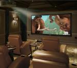 150inch Velvet-covered Fixed Frame 4K Acoustic Projector Screen For Home Theater