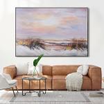 Hotel Office Decorative Painting Modern Hand Painted Pictures of Autumn Trees