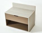 Hampton Inn Hotel New Design Luxury Bedroom Furniture HPL luggage bench with one