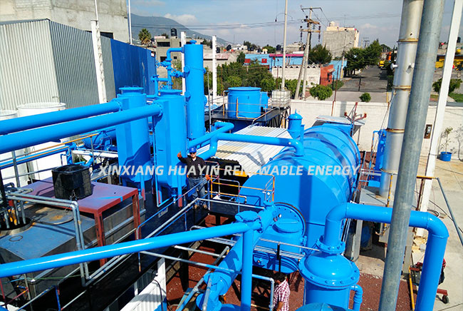Catalyst Diesel Huayin Tyre Pyrolysis Equipment Bangladesh