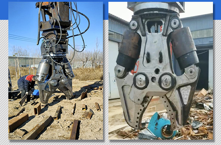 Swiss Motor Tree Grabber Excavator Hydraulic Shear YAKAI Cutting Steel
