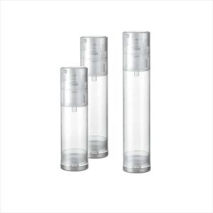 Wholesale 15ml 30ml 50ml Single wall round cosmetic airless pump travel bottle in PP PCR Material from china suppliers