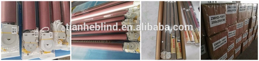 New Design Polyester Fabric 28mm Aluminum Tube Zebra Blinds/Double Layer Roller Blinds