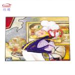 Customer Size Tempered Glass Kitchen Cutting Board Genuine Sublimation White
