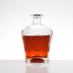 Transparent Round Empty Flint Glass Vodka Bottle 200Ml 375Ml 500Ml 750Ml 1000Ml