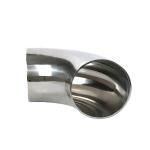 Grey Round 316L Stainless Steel Pipe Fittings / Pipe 90 Degree Elbow