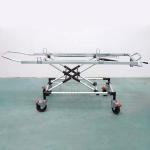 Blue Aluminum Alloy Emergency Ambulance Stretcher Bed For First Aid