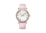Quartz Movement Stones Gold Plated Womens Watches With 36mm Case Size