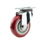 Double Bearing Surface PVC Caster Wheel Fix Without Brake Load 100kg/110kg/130kg