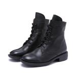 S208 Manufacturers autumn and winter warm velvet thick handmade leather boots