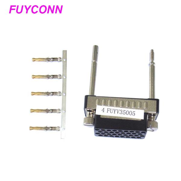 Female V.35 Crimp Housing Connector with Metal Shell And Screws Lock