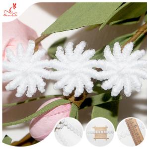 Wholesale Poly Milk Tassel Fringe 3D Flower Lace Trims Accessory For Lace Dresses from china suppliers