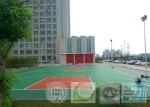 Synthetic Rubber Modular Sports Flooring , Outdoor Sport Court Tiles Low Heat