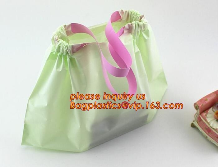 Wholesale Die Cut Handle Eco-Friendly Custom Design Shopping Gravure Printing Groceries Plastic Bags With Logo bagease