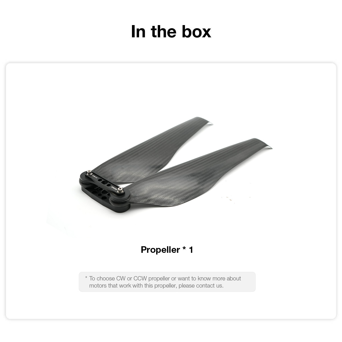 Lightweight Foldable 2 Blade CW And CCW Carbon Fiber Propeller For Multi Rotor Drone