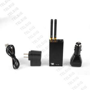 China Anti Tracking Pocket Cell Phone Jammer , Car Gps Blocker With Cigar Lighter Charger on sale