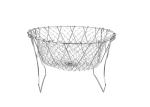 Kitchen Chips Ss201 Foldable Fry Basket , Folding Strainer Basket