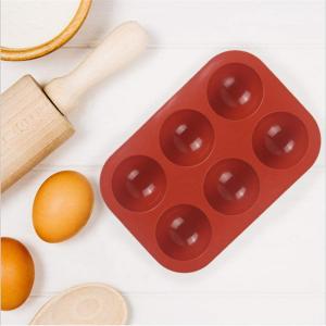 Wholesale LFGB Approved Silicone Baking Moulds , OEM Silicone Sphere Mold Baking from china suppliers