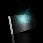 Indoor Flexible Transparent LED Screen Glass Film Crystal LED Display Adhesive