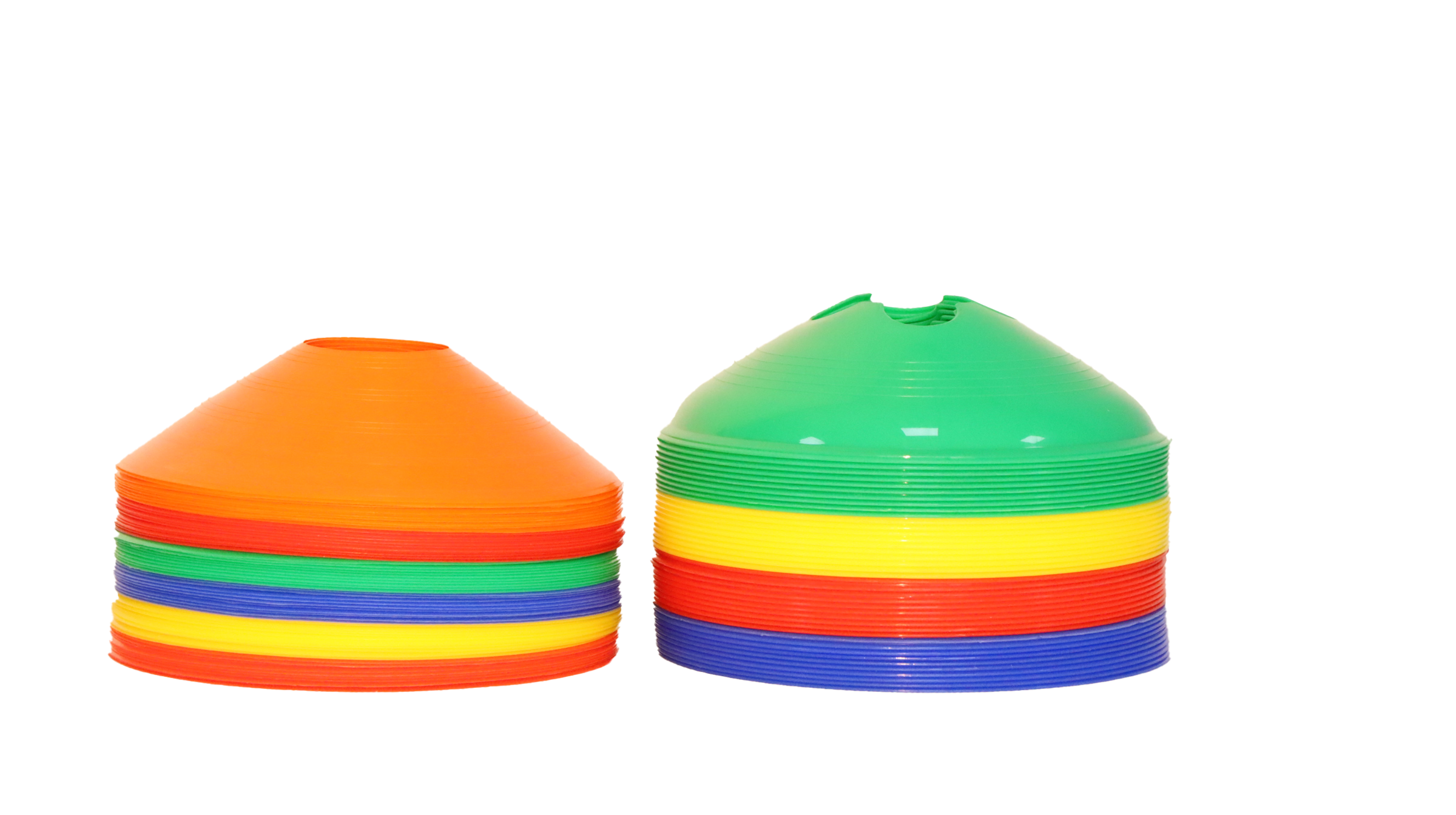 Training Soccer Ball Field Marker Cones 50 Pack Agility Disc Cones Customized Logo