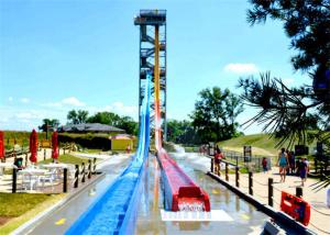 Wholesale 20M Speed Kamikaze Water Slide Swimming Pool Slide Combo For Adults from china suppliers