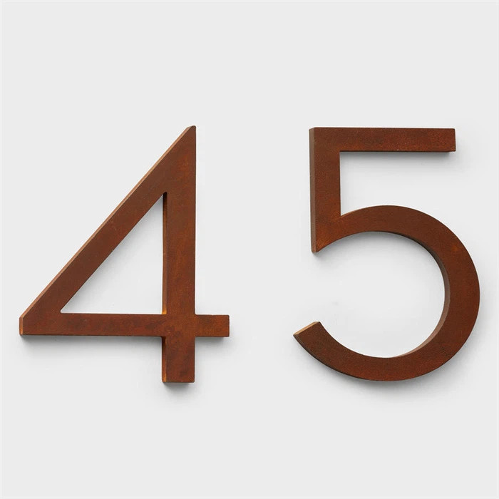 Metal Garden Corten Steel Sign Letters Outdoor Decorations